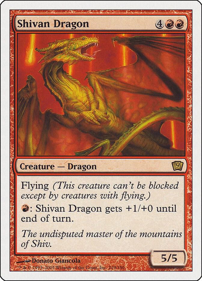 Shivan Dragon (219) [Ninth Edition]