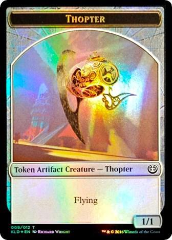 Thopter // Servo Double-Sided Token (9 // 5) [League Promos]