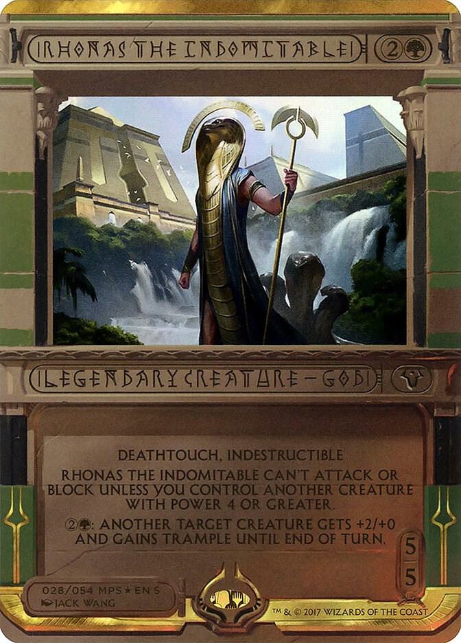 Rhonas the Indomitable (28) [Amonkhet Invocations] [Borderless]