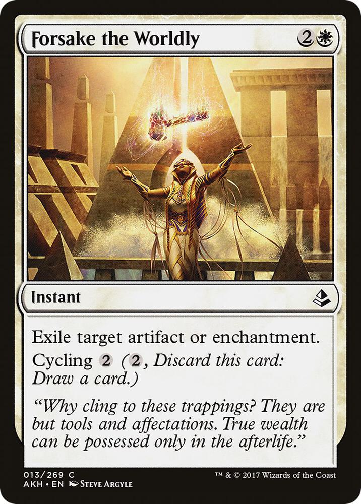Forsake the Worldly (13) [Amonkhet]