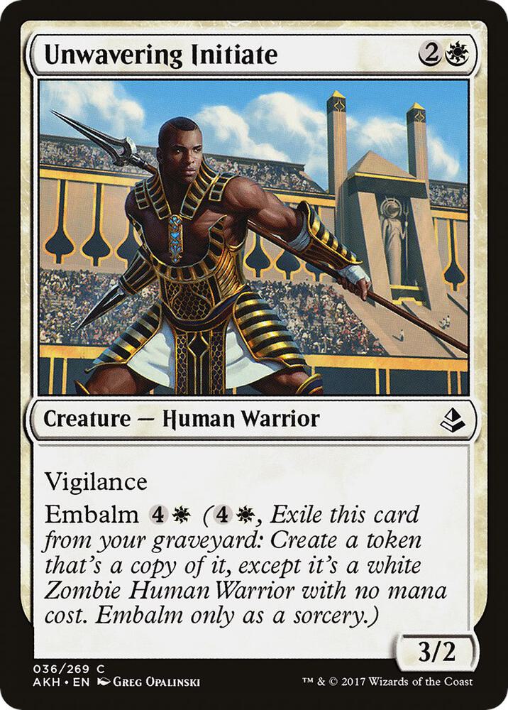 Unwavering Initiate (36) [Amonkhet]