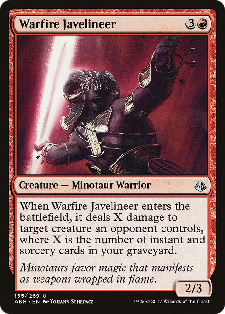 Warfire Javelineer (155) [Amonkhet]