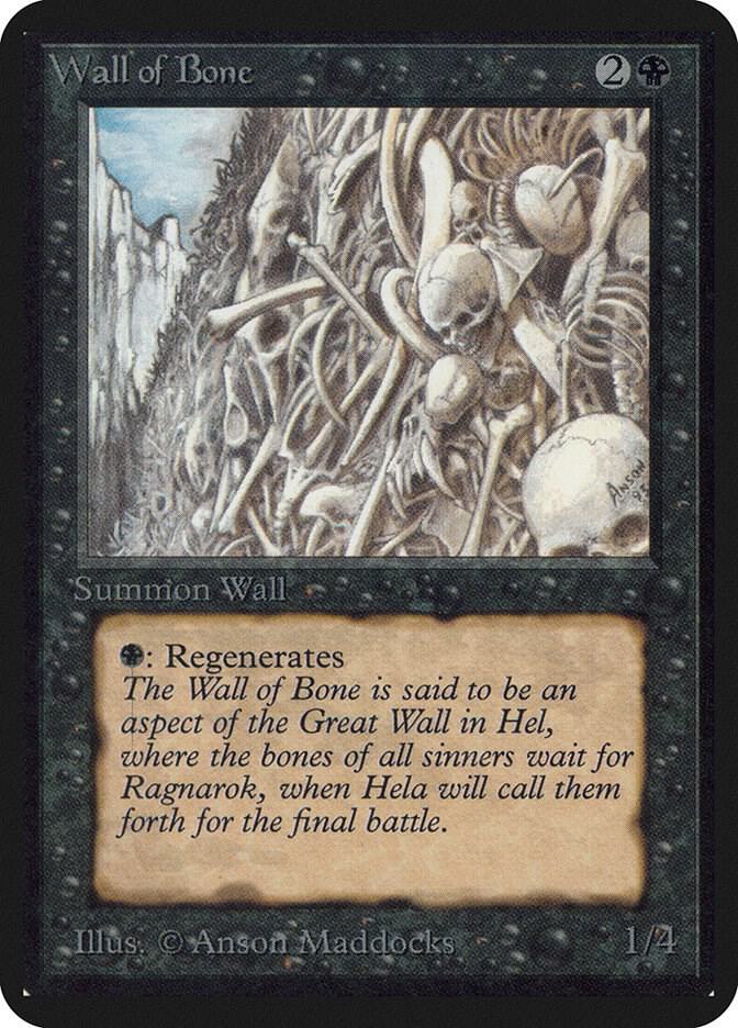 Wall of Bone (132) [Limited Edition Alpha]