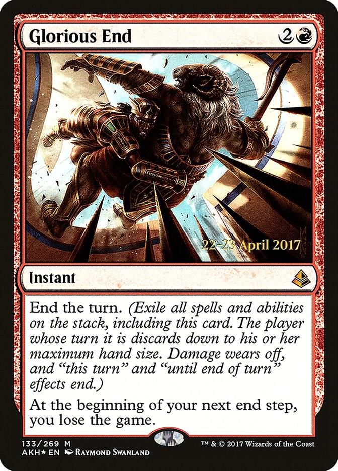 Glorious End (133) [Prerelease Cards]