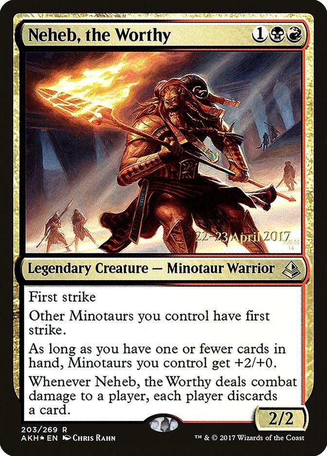 Neheb, the Worthy (203) [Prerelease Cards]