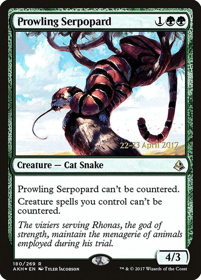 Prowling Serpopard (180) [Prerelease Cards]
