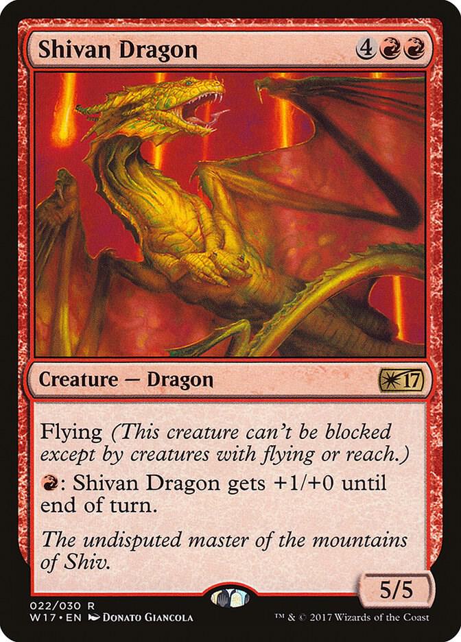 Shivan Dragon (22) [Welcome Deck 2017]