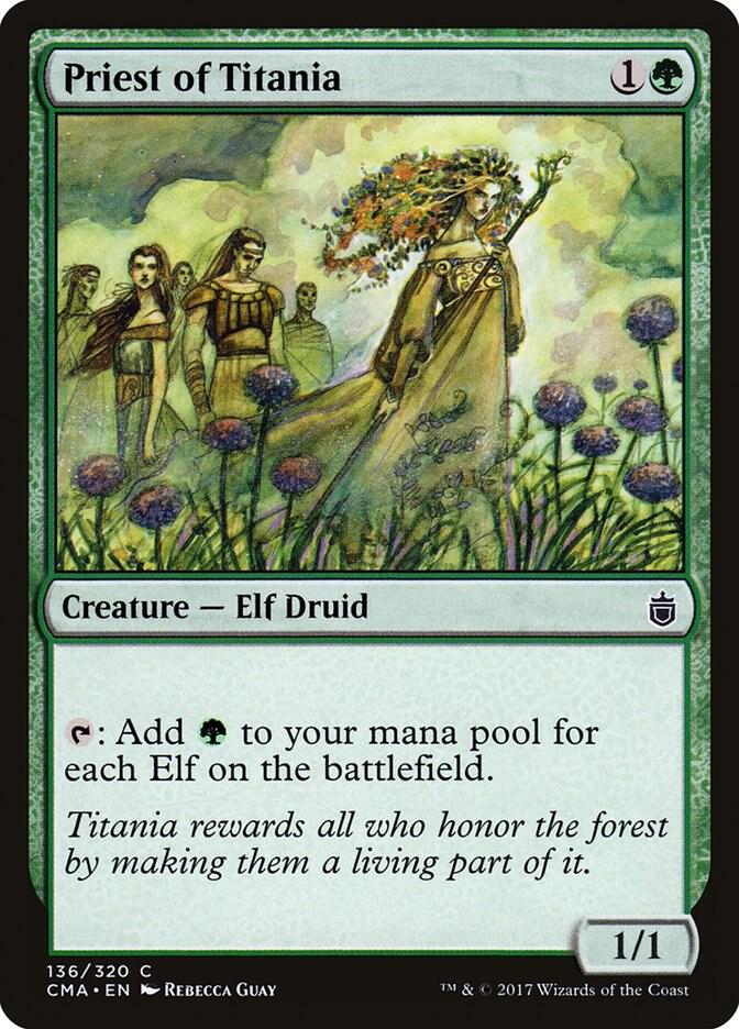 Priest of Titania (136) [Commander Anthology]