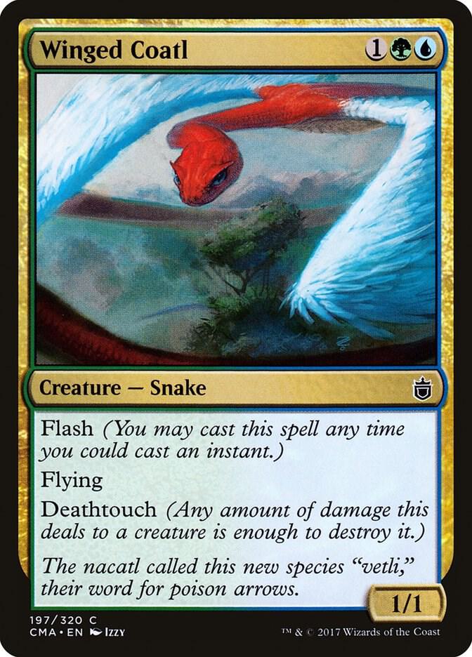 Winged Coatl (197) [Commander Anthology]