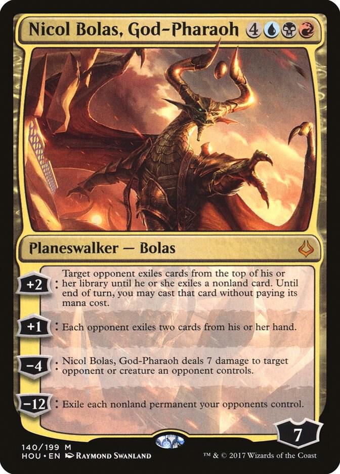 Nicol Bolas, God-Pharaoh (140) [Hour of Devastation]