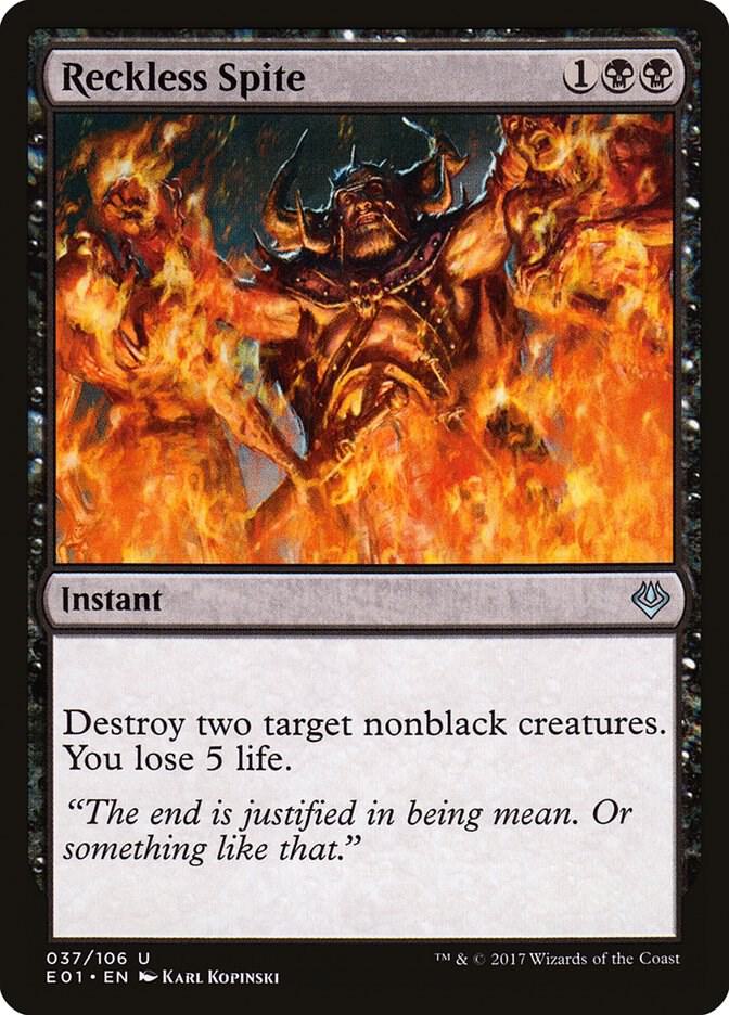 Reckless Spite (37) [Archenemy: Nicol Bolas]