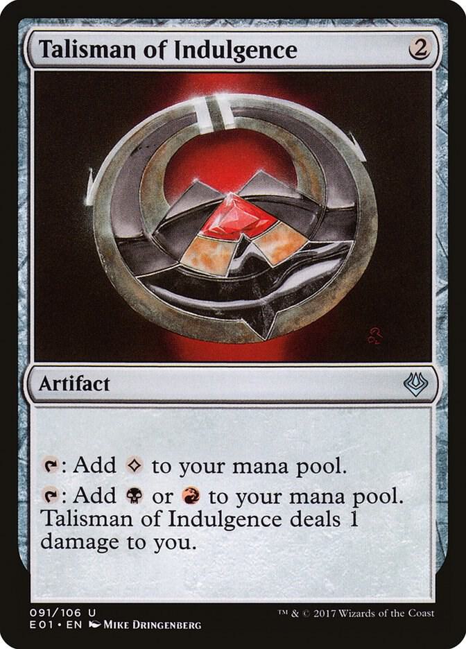 Talisman of Indulgence (91) [Archenemy: Nicol Bolas]