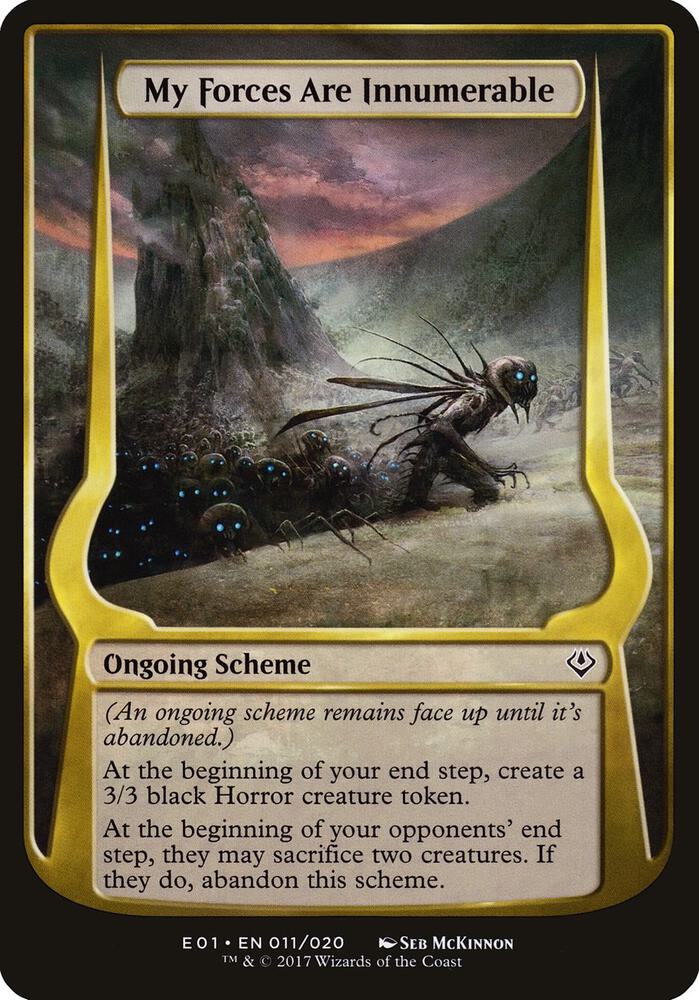 My Forces Are Innumerable (Archenemy: Nicol Bolas) (11) [Oversize Cards]
