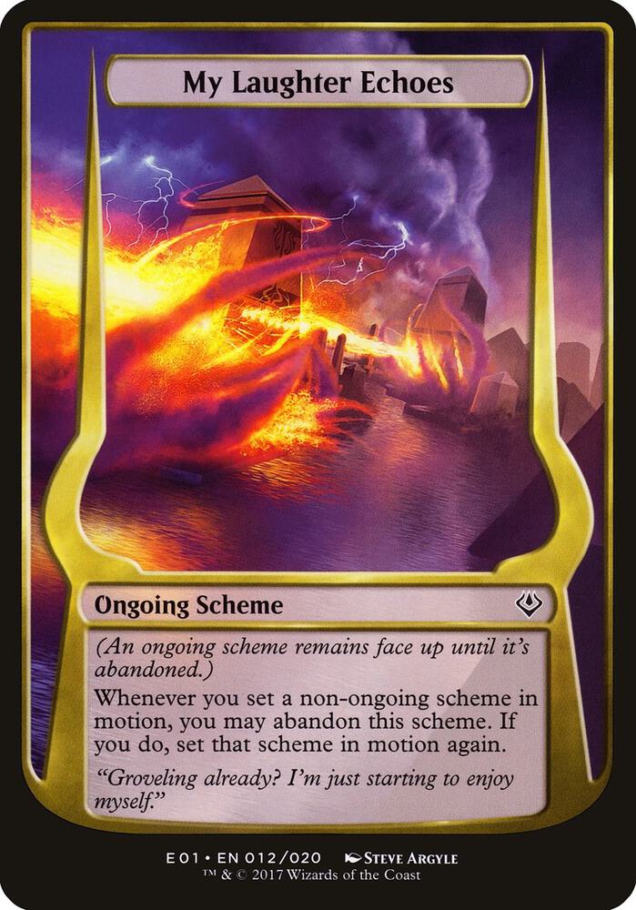 My Laughter Echoes (Archenemy: Nicol Bolas) (12) [Oversize Cards]