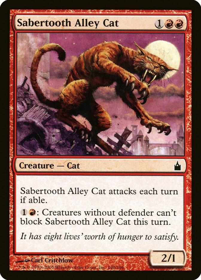 Sabertooth Alley Cat (140) [Ravnica: City of Guilds]