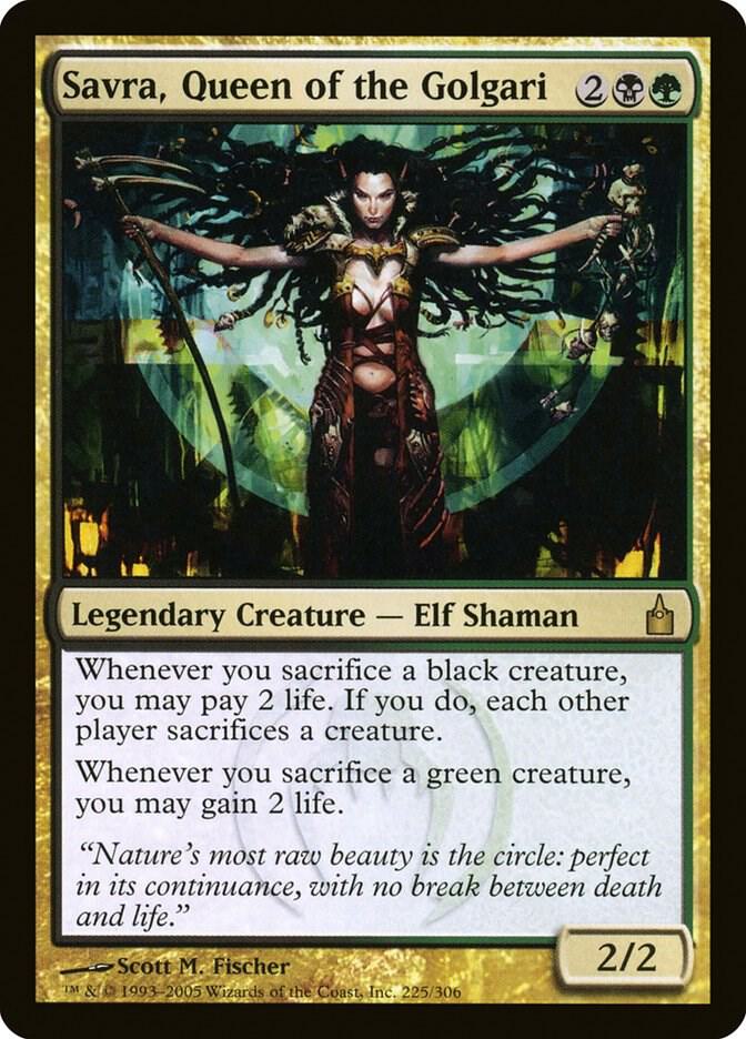 Savra, Queen of the Golgari (225) [Ravnica: City of Guilds]
