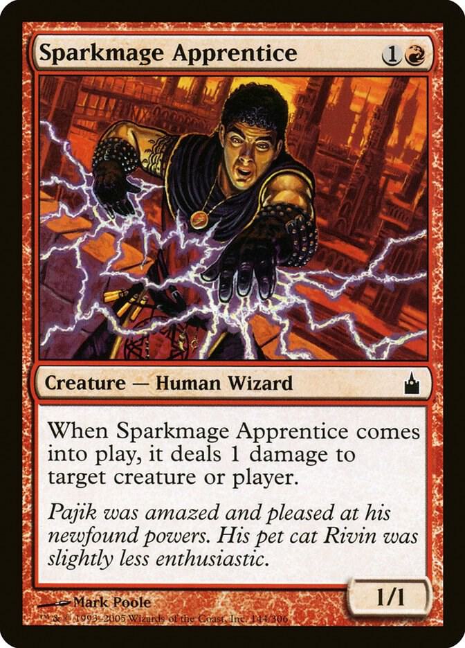 Sparkmage Apprentice (144) [Ravnica: City of Guilds]