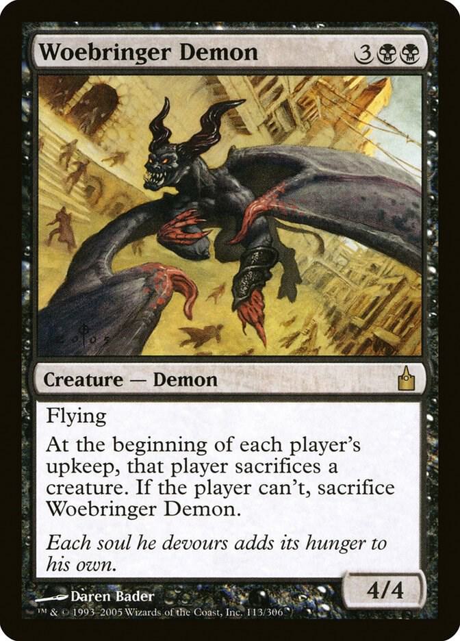 Woebringer Demon (113) [Ravnica: City of Guilds]