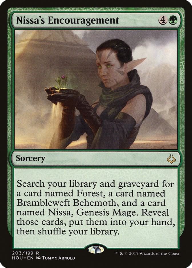 Nissa's Encouragement (203) [Hour of Devastation]