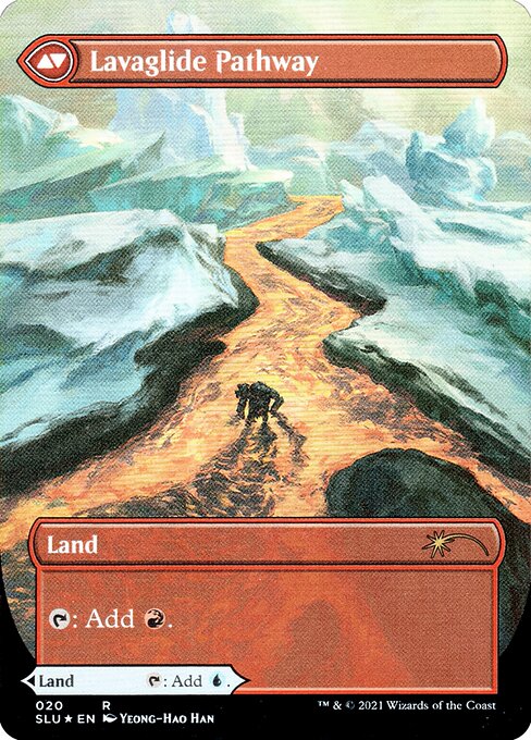 Riverglide Pathway (Borderless) (20) [Secret Lair Series] [Borderless] Reverse