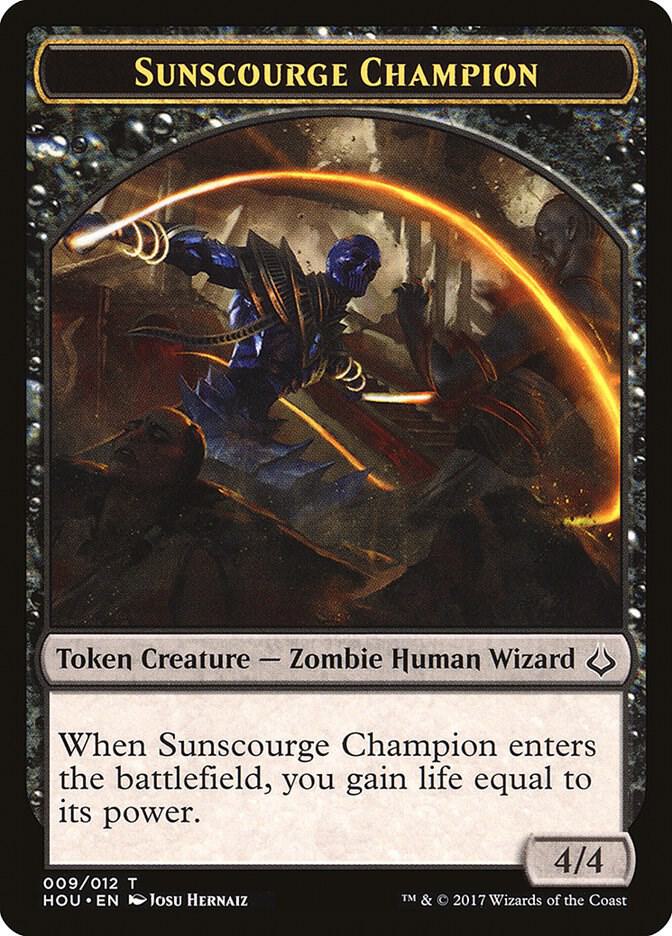 Sunscourge Champion Token (9) [Hour of Devastation]