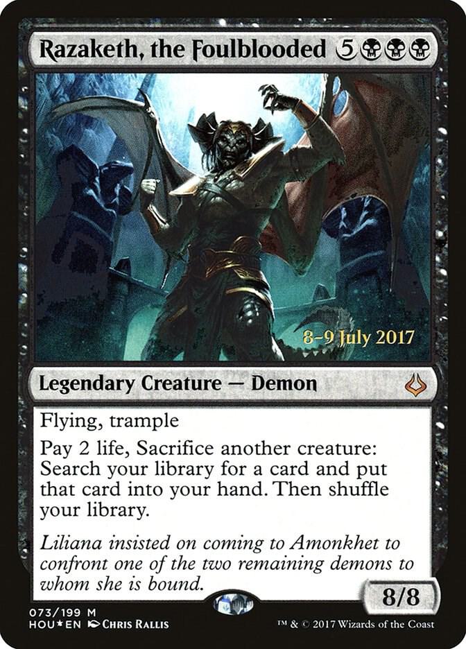 Razaketh, the Foulblooded (73) [Prerelease Cards]