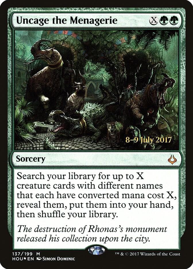 Uncage the Menagerie (137) [Prerelease Cards]