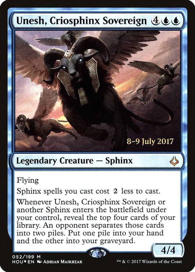 Unesh, Criosphinx Sovereign (52) [Prerelease Cards]