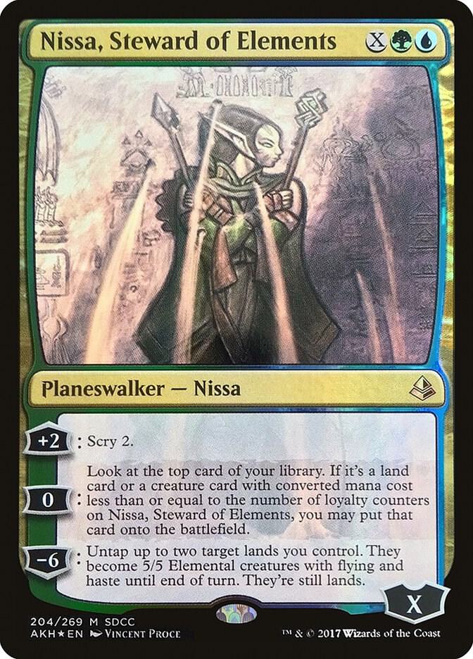 Nissa, Steward of Elements (SDCC 2017 Exclusive) (204) [Media Promos]