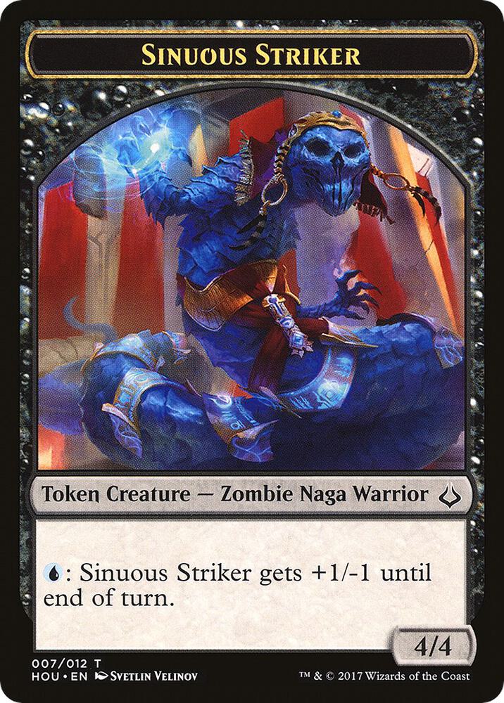 Sinuous Striker // Cat Double-Sided Token (7 // 16) [Hour of Devastation]