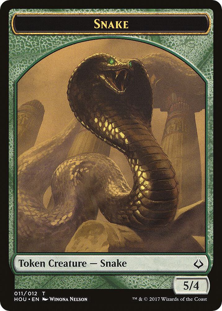 Snake // Zombie Double-Sided Token (11 // 20) [Hour of Devastation]