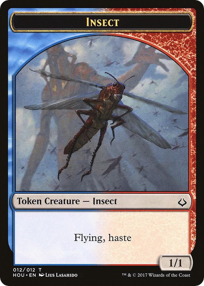 Insect // Zombie Double-Sided Token (12 // 20) [Hour of Devastation]