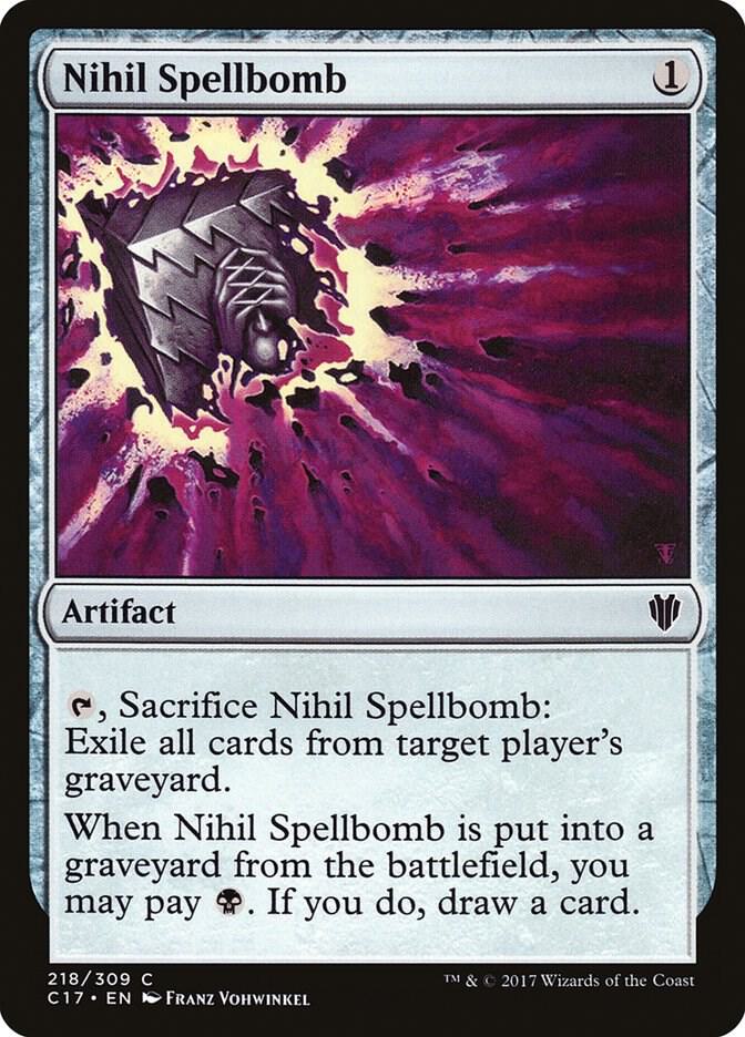 Nihil Spellbomb (218) [Commander 2017]