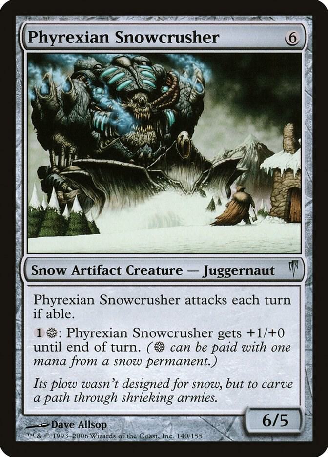 Phyrexian Snowcrusher (140) [Coldsnap]