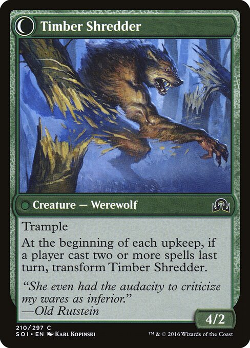 Hinterland Logger (210) [Shadows over Innistrad] Reverse