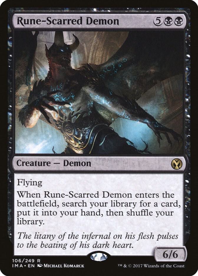 Rune-Scarred Demon (106) [Iconic Masters]