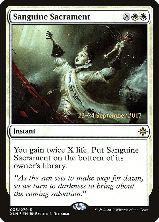 Sanguine Sacrament (33) [Prerelease Cards]