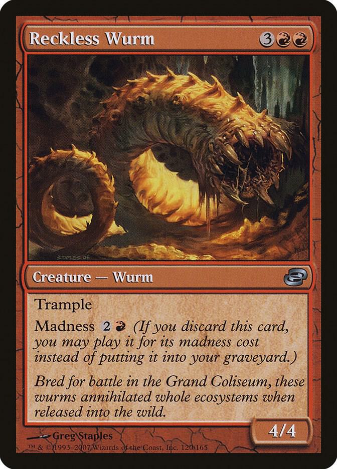 Reckless Wurm (120) [Planar Chaos]