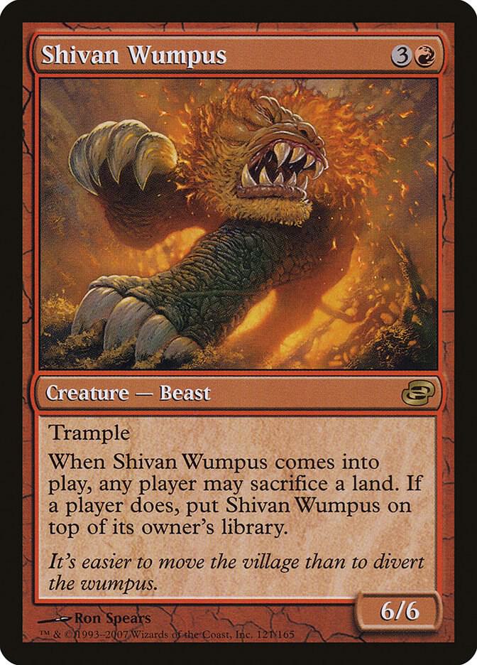 Shivan Wumpus (121) [Planar Chaos]