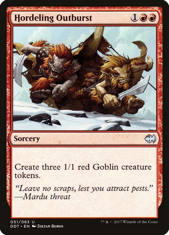 Hordeling Outburst (51) [Duel Decks: Merfolk vs. Goblins]