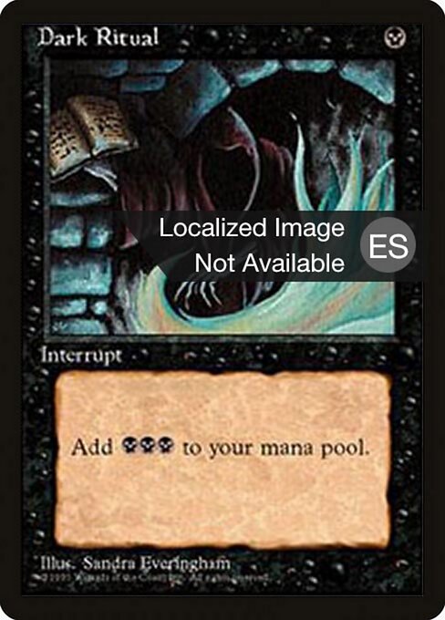 Dark Ritual (129) [Fourth Edition Foreign Black Border]