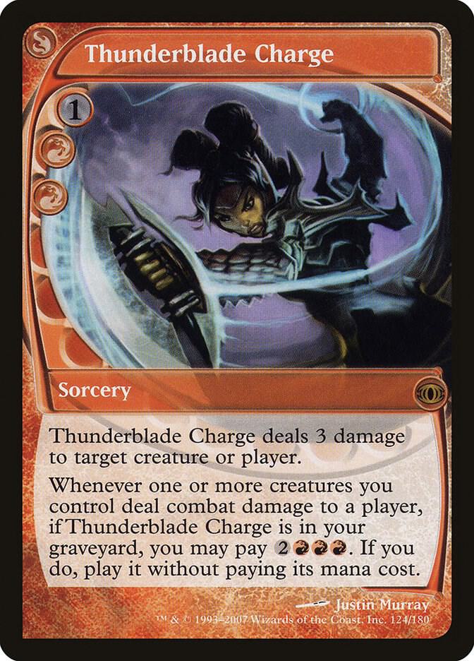 Thunderblade Charge (124) [Future Sight]