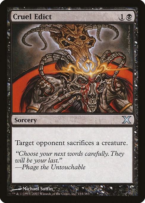 Cruel Edict (133) [Tenth Edition]
