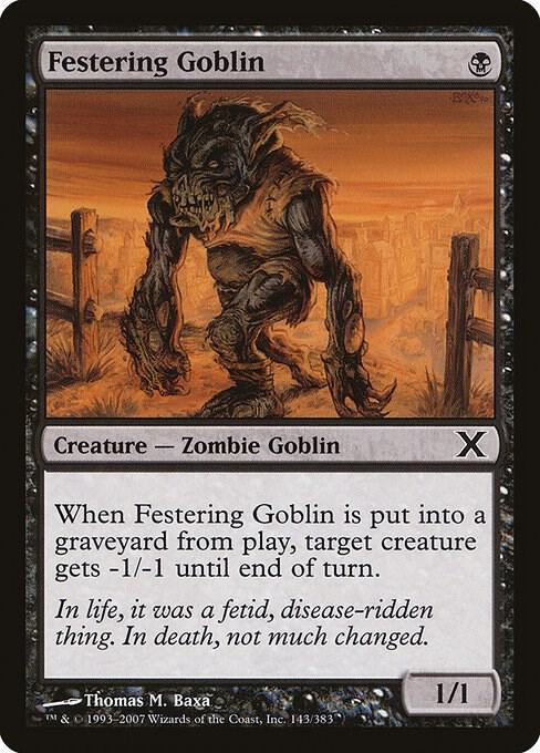 Festering Goblin (143) [Tenth Edition]