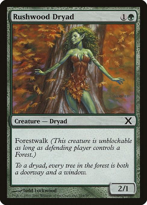 Rushwood Dryad (294) [Tenth Edition]