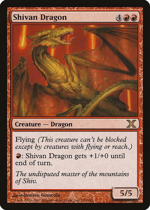 Shivan Dragon (230) [Tenth Edition]