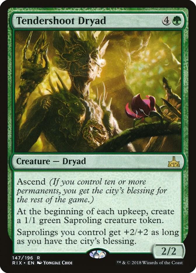 Tendershoot Dryad (147) [Rivals of Ixalan]