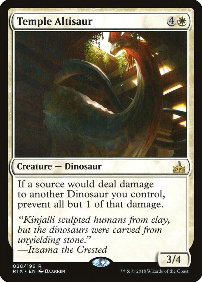 Temple Altisaur (28) [Rivals of Ixalan]