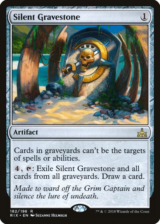 Silent Gravestone (182) [Rivals of Ixalan]