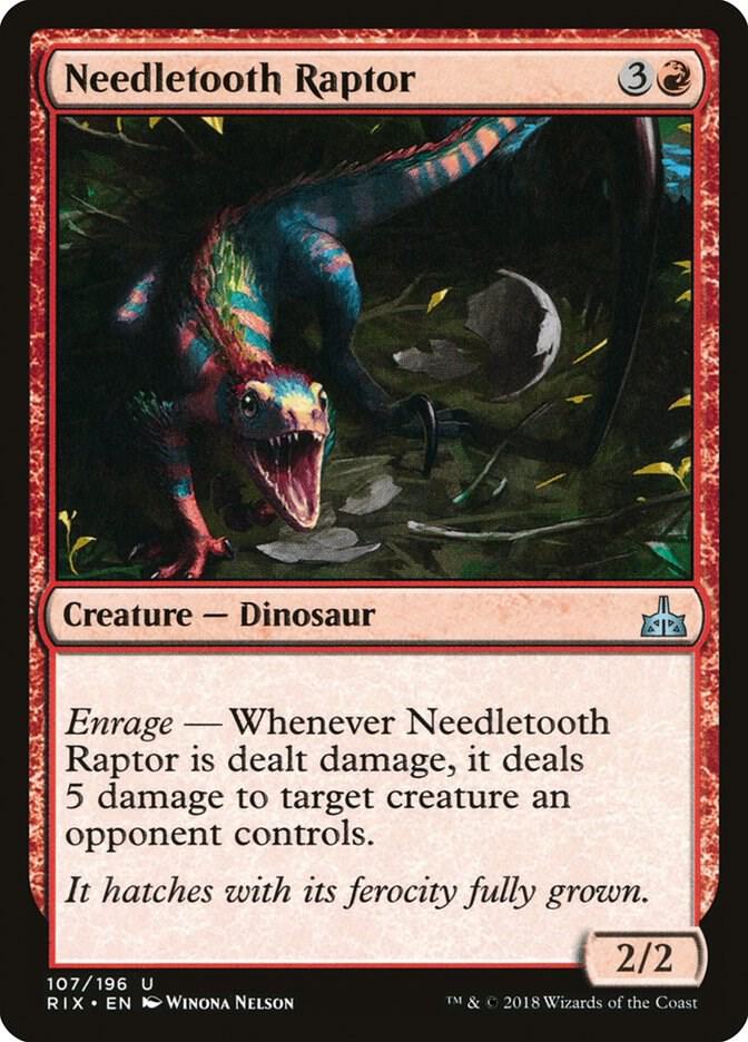 Needletooth Raptor (107) [Rivals of Ixalan]